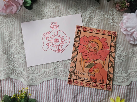 I love You Thorns And All Valentine